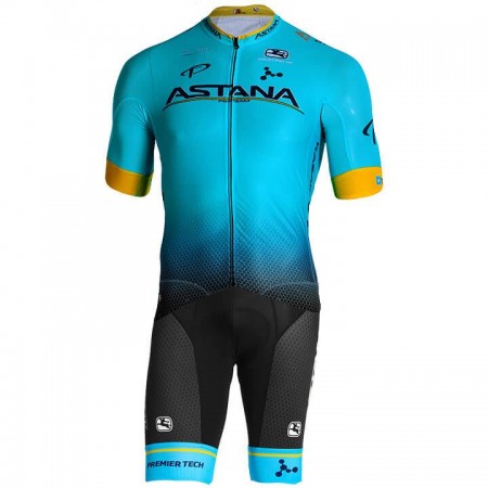 Completo Maglia + Pantaloncino con bretelle 2019 Astana Pro Team N001